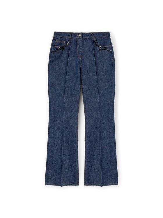 Motivi Motivi Jeansy P541Q003814N024 Niebieski Flare Fit