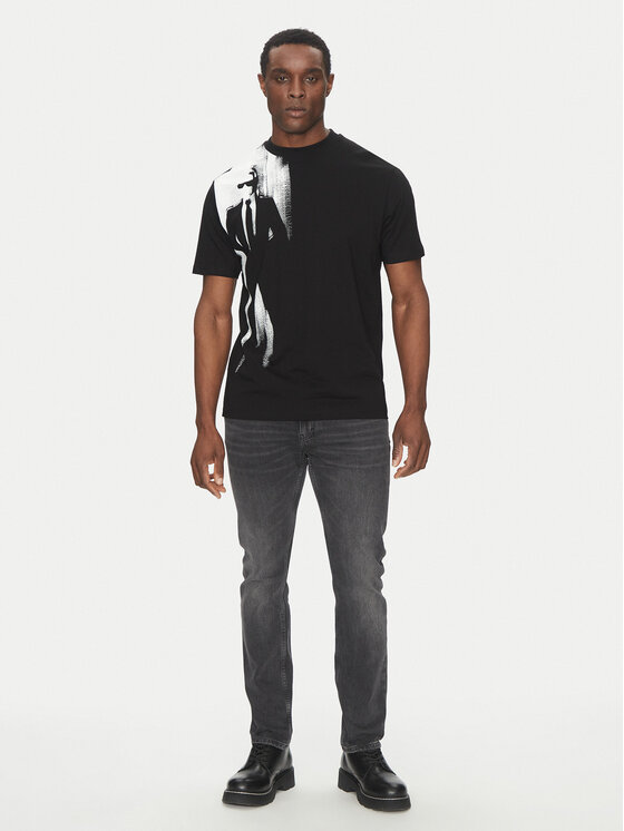 KARL LAGERFELD KARL LAGERFELD T-Shirt 755149 552225 Czarny Regular Fit