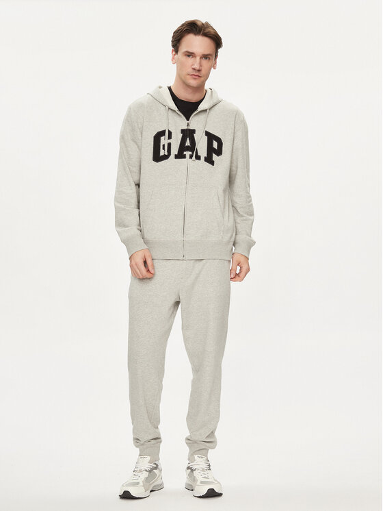 Gap Gap Majica dugih rukava 868454-02 Siva Regular Fit