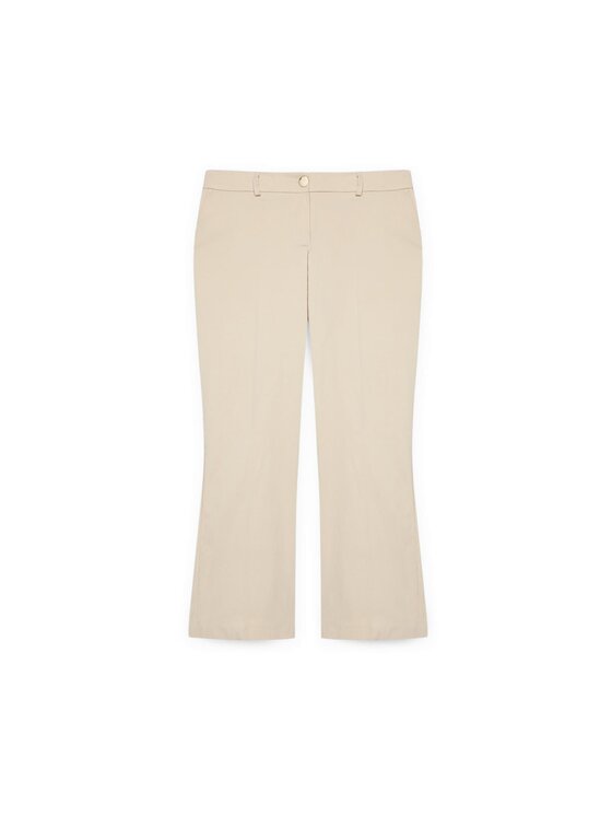 Fiorella Rubino Fiorella Rubino Spodnie materiałowe P145L102148N002 Kremowy Regular Fit