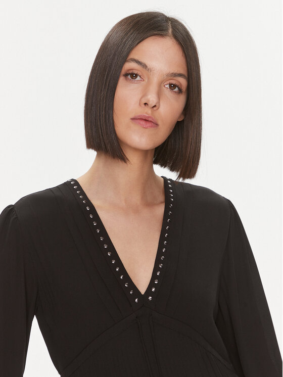 Liu Jo Liu Jo Sukienka codzienna MF3184 T0414 Czarny Regular Fit