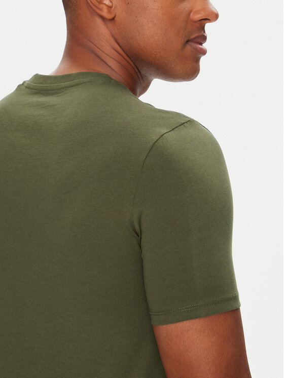 Guess Guess Tričko M2YI36 I3Z14 Zelená Slim Fit