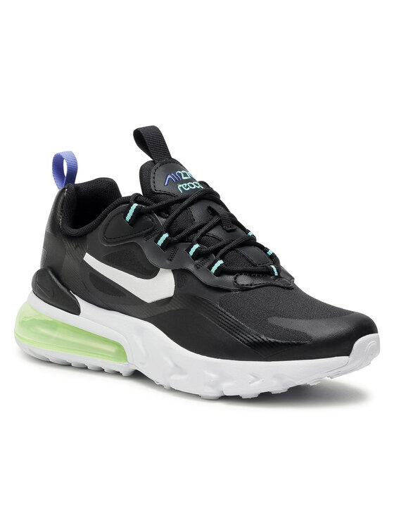 Nike air max 270 react trainers in black and grey best sale