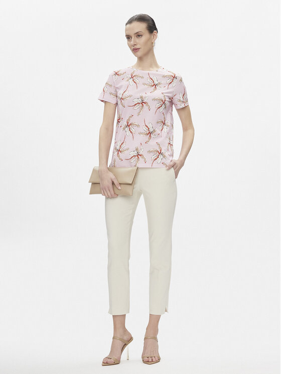 Marella Marella Hlače Macario 2413131031200 Écru Regular Fit