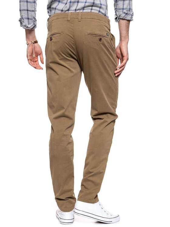 Mustang Mustang Pantaloni chino CIGARETTE CHINO Giallo Slim Fit
