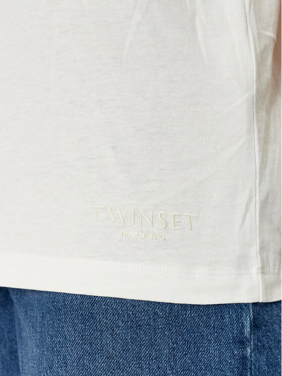 TWINSET TWINSET Majica 241TT2412 Bela Regular Fit