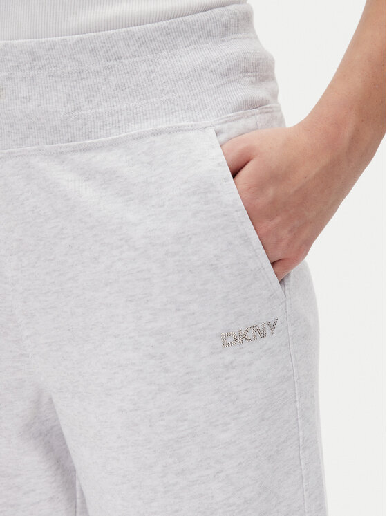 DKNY Sport DKNY Sport Donji dio trenerke DP5P3601 Bijela Regular Fit