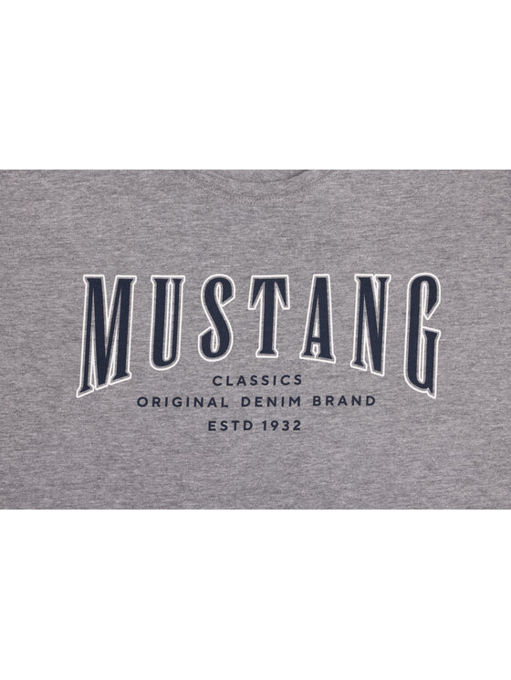 Mustang Mustang T-Shirt Style Alex Szary Regular Fit
