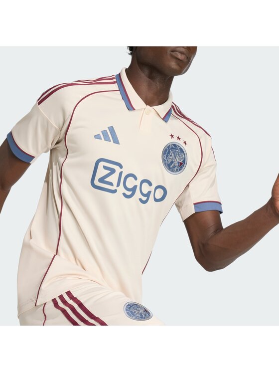 adidas adidas Koszulka techniczna Ajax Amsterdam 25/26 Third Jersey Beżowy Slim Fit
