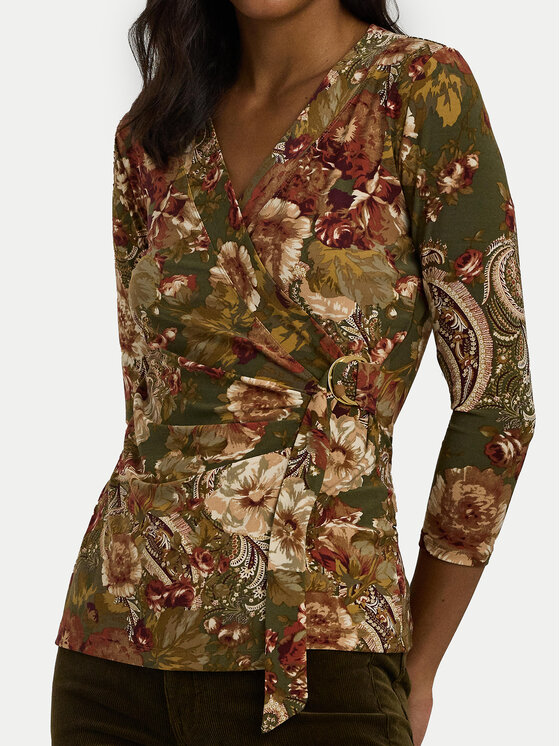 LAUREN RALPH LAUREN LAUREN RALPH LAUREN Blúz 200951314001 Zöld Regular Fit