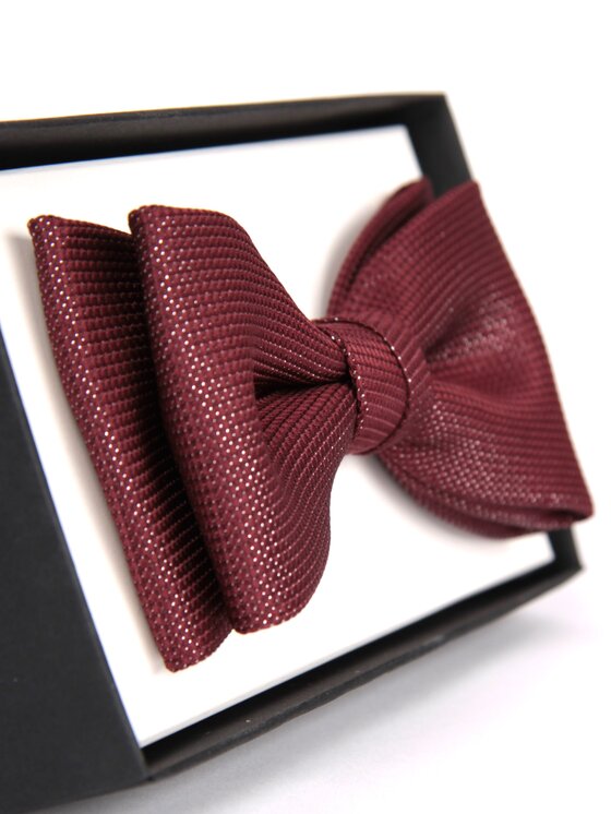 ELSNER ELSNER Παπιγιόν BUTTERFLY Z JEDWABNEGO ŻAKARDU A5067 Μπορντό