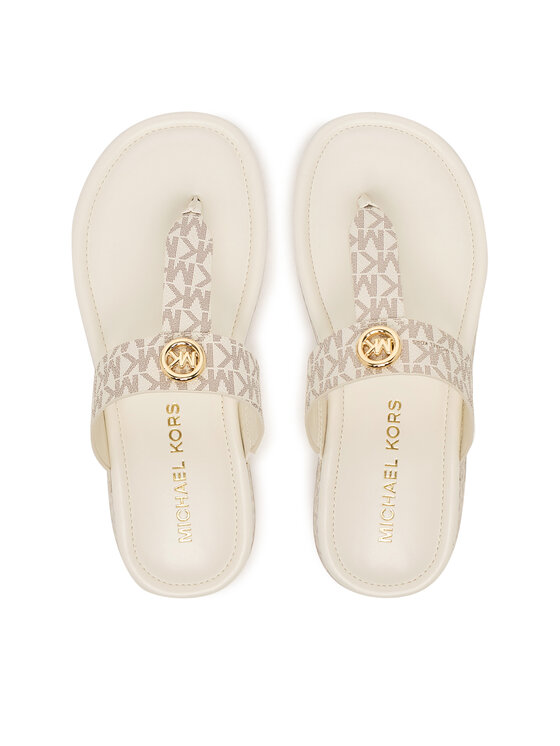 MICHAEL Michael Kors Flip flop Koya Flip Flap 40R6KOFA2B Écru