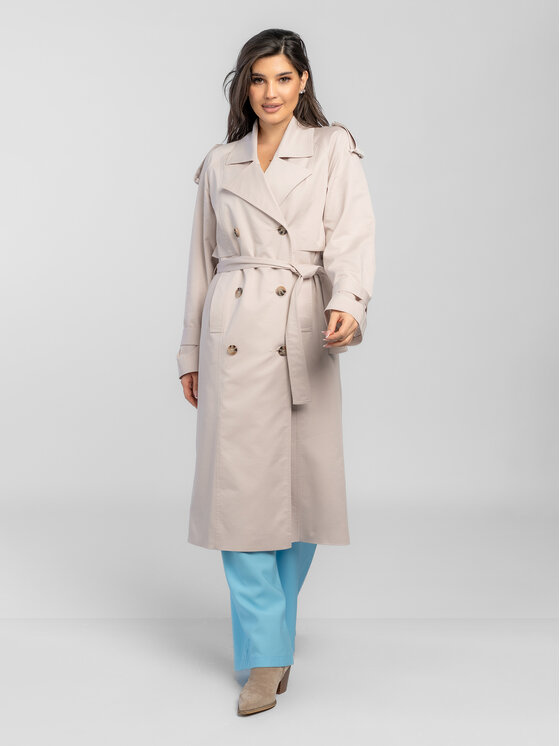 Salme Salme Trenčkot Amanda 2.0 Béžová Regular Fit