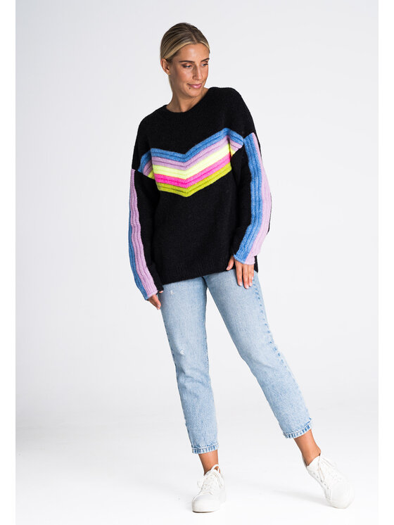 FIGL FIGL Sweter M983 Czarny Regular Fit