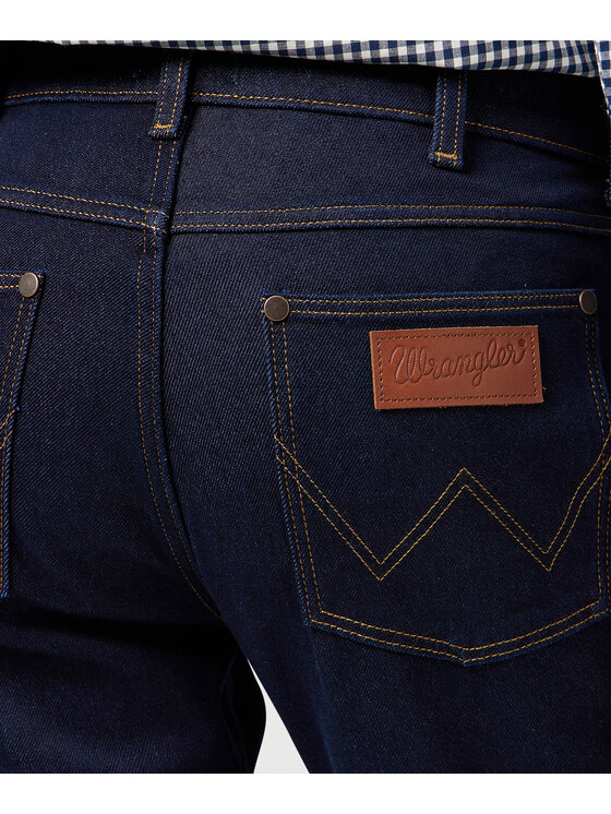 Wrangler Wrangler Jeansy Greensboro 112362557 Granatowy Straight Leg
