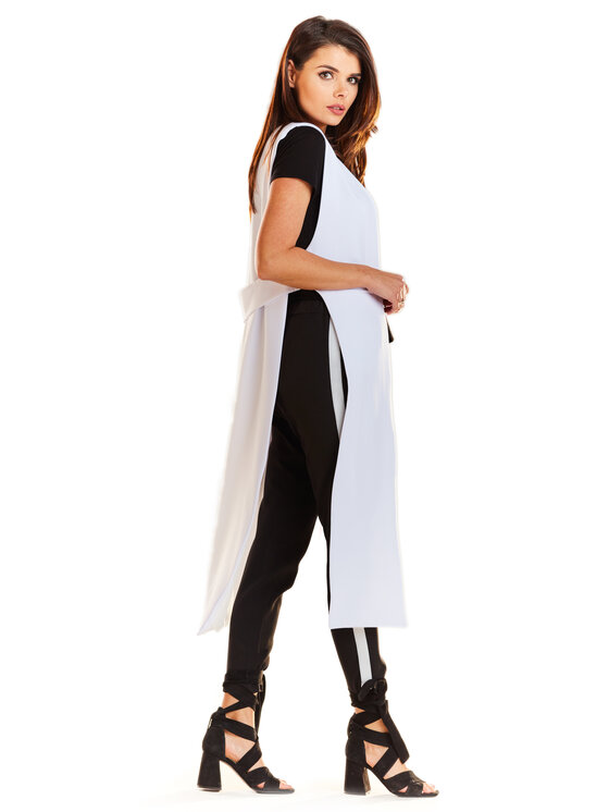 Awama Awama Kamizelka A280 Biały Basic Fit