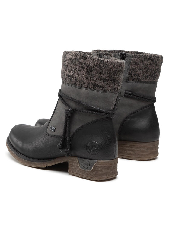 Rieker Rieker Botine 79688-00 Negru