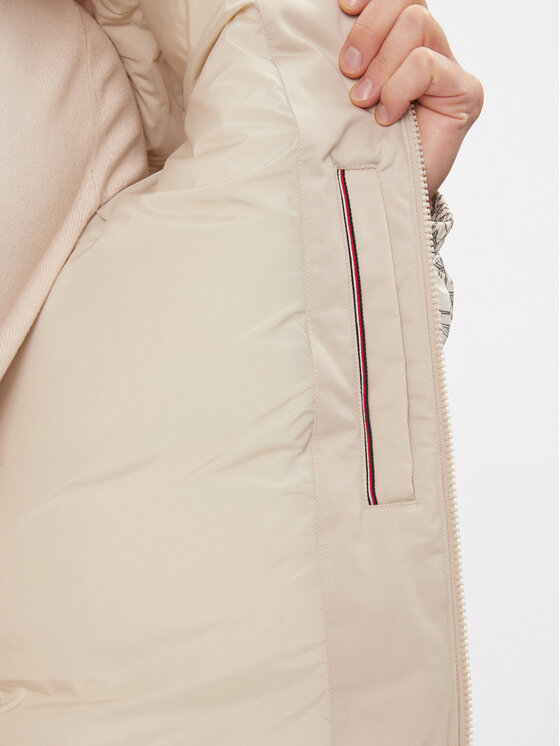 Tommy Hilfiger Tommy Hilfiger Zimné bundy New York MW0MW33629 Écru Regular Fit
