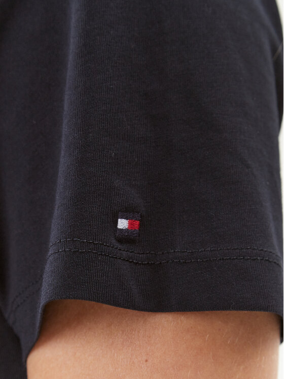 Tommy Hilfiger Tommy Hilfiger Póló Heritage C-Nk WW0WW31999 Sötétkék Regular Fit