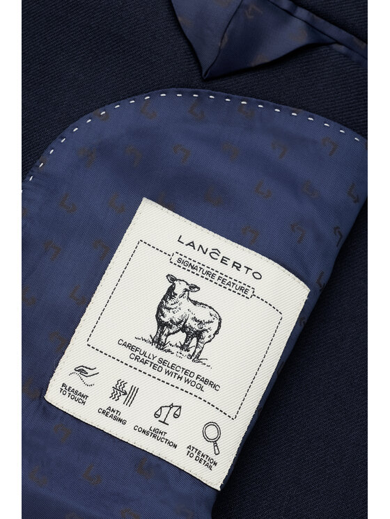 Lancerto Lancerto Marynarka Pavia MA073226000008 Granatowy Regular Fit