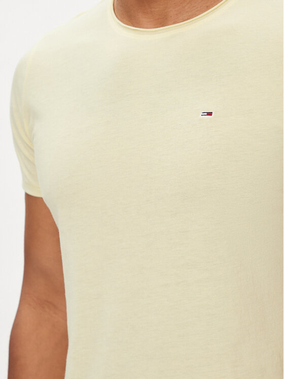 Tommy Jeans Tommy Jeans T-Shirt Jaspe DM0DM09586 Κίτρινο Slim Fit