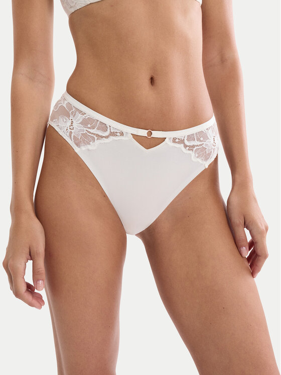 Triumph Triumph Culotte brasiliana Wild Gardenia Florale 10224873 Écru