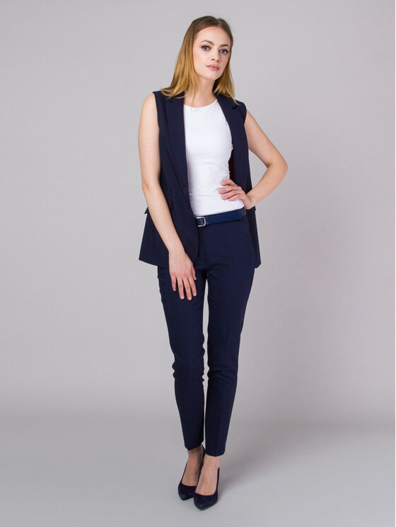 Willsoor Willsoor Kamizelka 67331 Granatowy Regular Fit