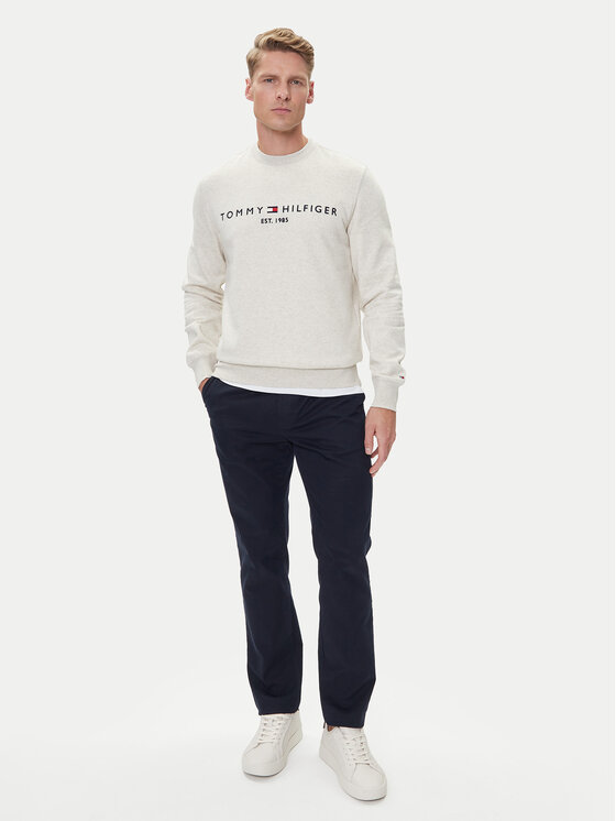 Tommy Hilfiger Tommy Hilfiger Μπλούζα Logo MW0MW11596 Μπεζ Regular Fit