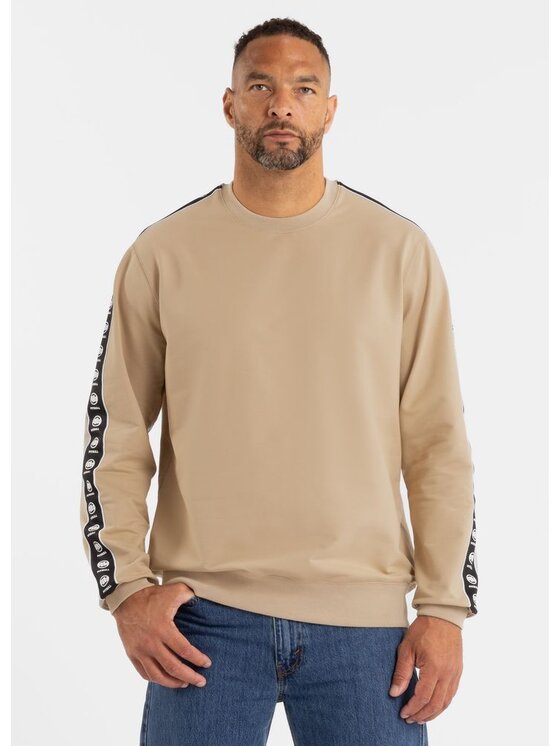 PITBULL PITBULL Bluza TAPE NUGGET Beżowy Regular Fit