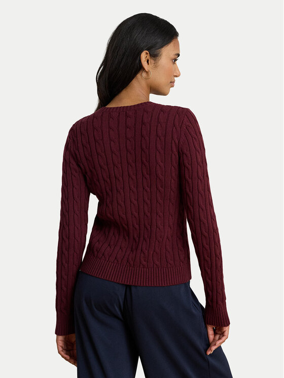 LAUREN RALPH LAUREN LAUREN RALPH LAUREN Kardigan 200932225014 Bordowy Regular Fit