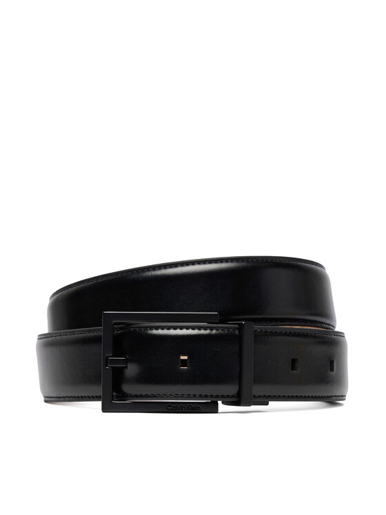 Calvin Klein Calvin Klein Curea Square Buckle Smooth 32Mm Adj LV04D7026G Negru