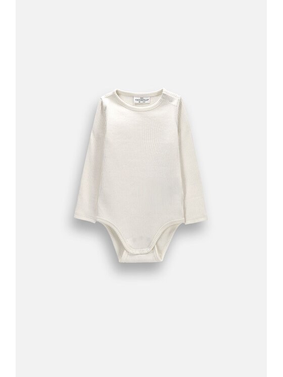 Coccodrillo Coccodrillo Body dziecięce ZC6112102SUN-003 Kremowy Regular Fit