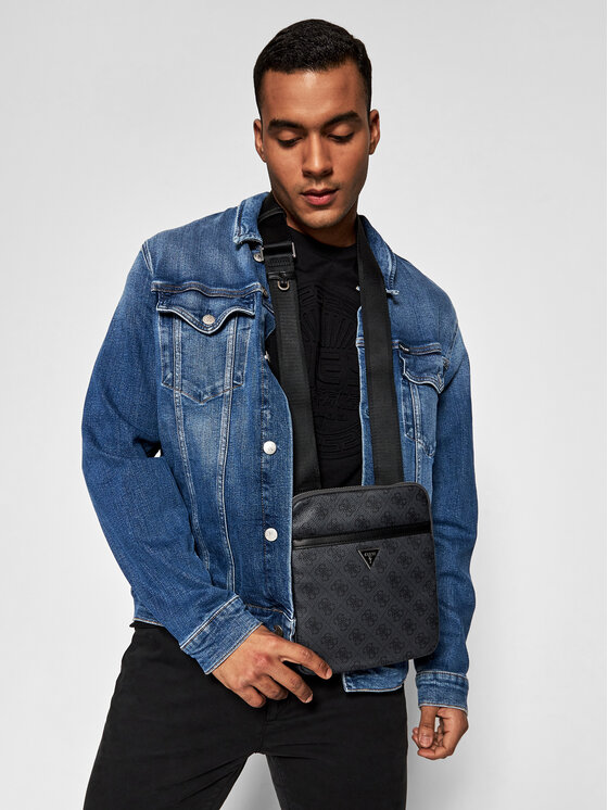 Guess Guess Ľadvinka Vezzola Smart Crossbody Flat HMEVZL P2223 Sivá