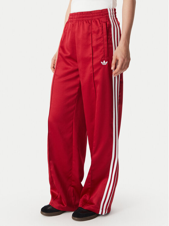 adidas Pantaloni trening Satin Sst Loose Trackpant KS7338 Roșu Relaxed Fit