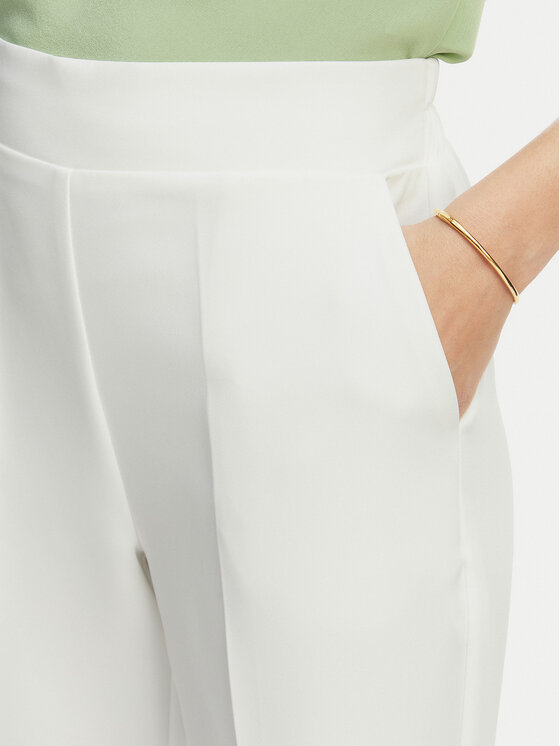 Maryley Maryley Pantaloni di tessuto 26EB616/43VA Bianco Regular Fit