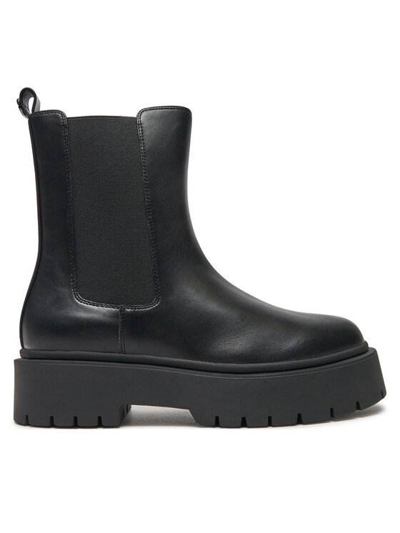 TWINSET TWINSET Kotníková obuv s elastickým prvkem 242TGT152 Černá
