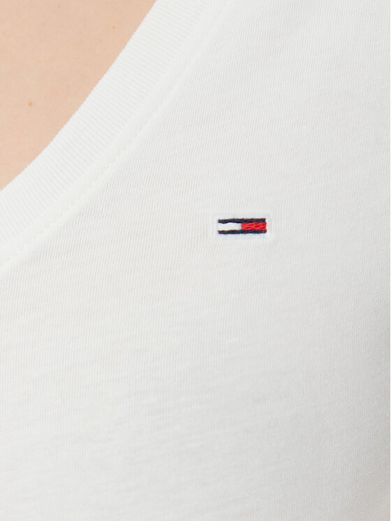 Tommy Jeans Tommy Jeans Tričko DW0DW20458 Biela Slim Fit