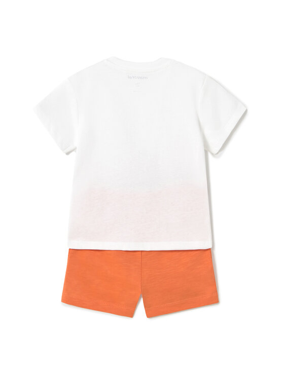 Mayoral Mayoral Completo T-shirt e pantaloncini 1656 Arancione Regular Fit