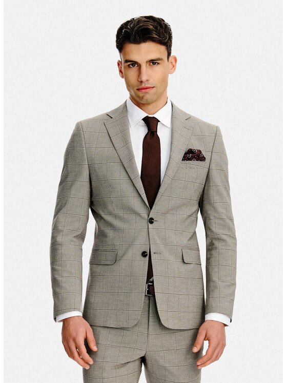 Pako Lorente Pako Lorente Marynarka P26SF-3G-020 Brązowy Slim Fit