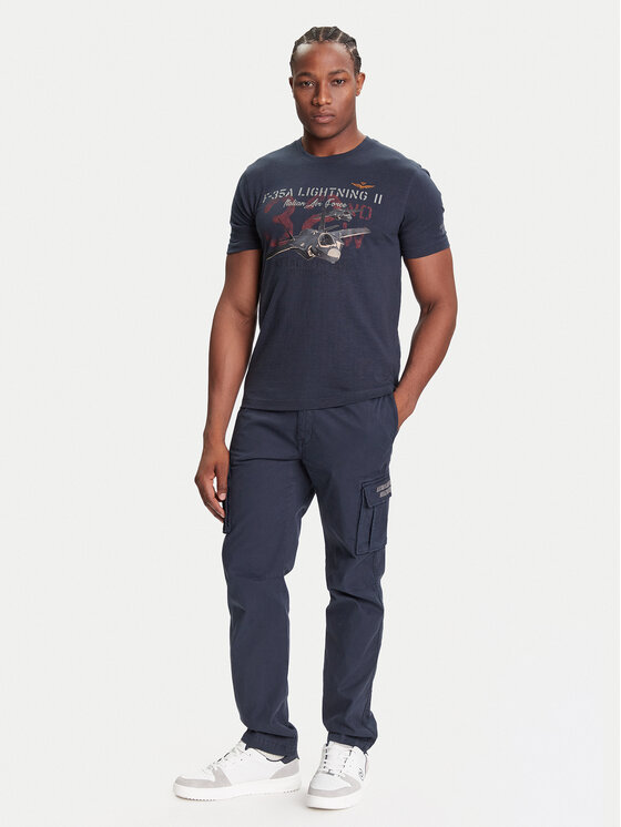 Aeronautica Militare Aeronautica Militare T-shirt 252TS2472UJ00708 Tamnoplava Regular Fit