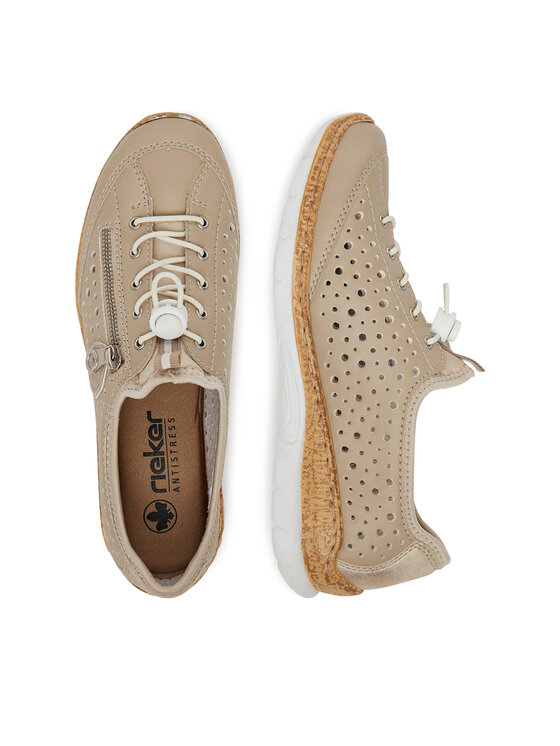 Rieker Rieker Sneakersy N42P6-62 Beżowy