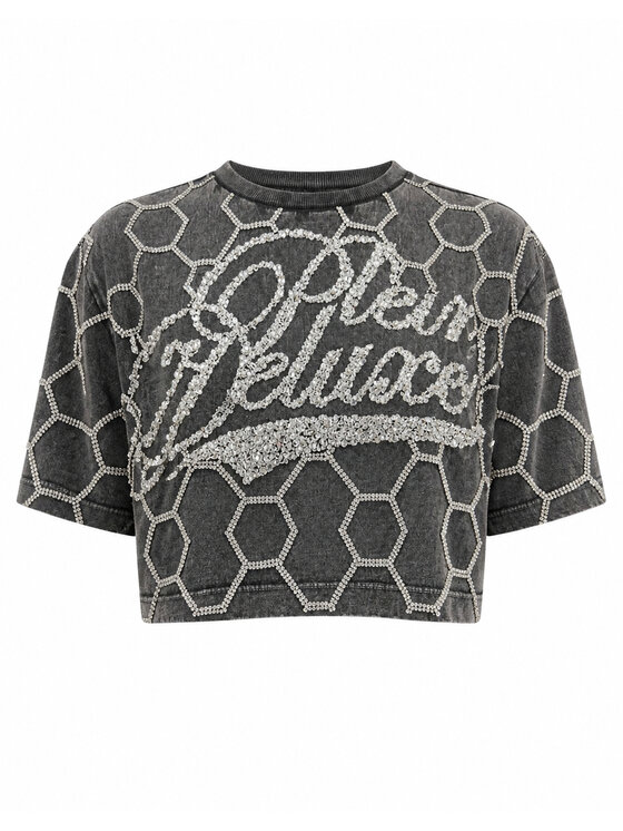 PHILIPP PLEIN PHILIPP PLEIN T-Shirt 26517 Czarny Regular Fit