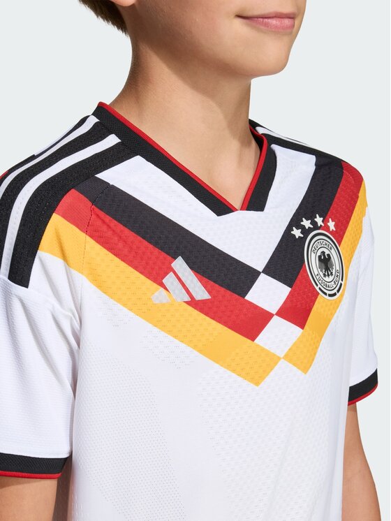 adidas adidas Koszulka techniczna Germany 26 Home Authentic Kids Jersey Biały Regular Fit
