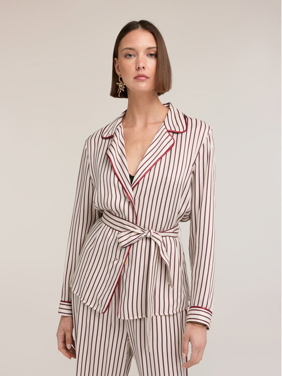Motivi Motivi Koszula 5062Q000979N001 Kremowy Regular Fit
