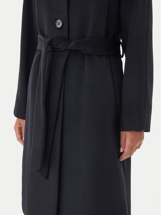 LAUREN RALPH LAUREN LAUREN RALPH LAUREN Vlněný kabát 297P04140001 Černá Regular Fit