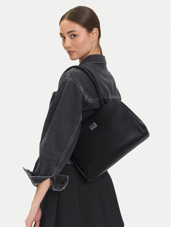 Tommy Jeans Tommy Jeans Τσάντα Tjw American Cool Med Tote AW0AW17297 Μαύρο
