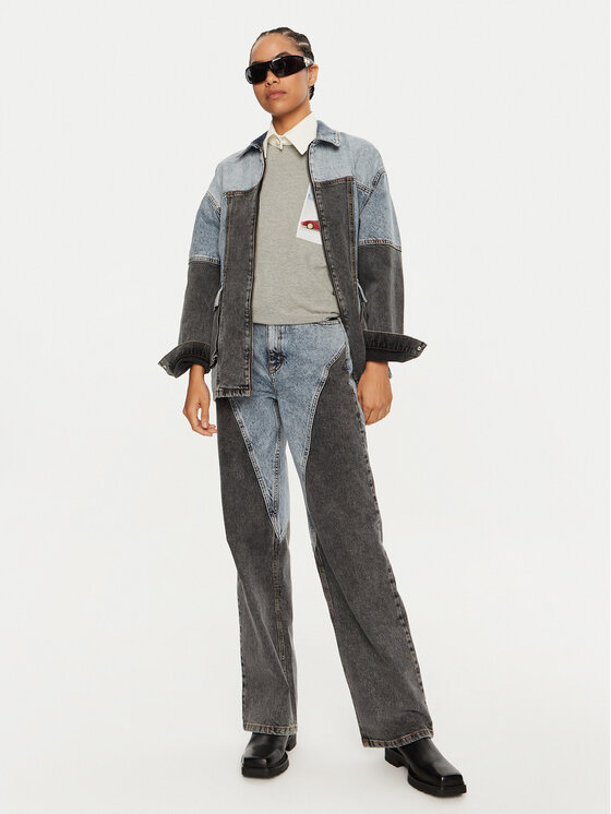ROTATE ROTATE Jeansy Betty 1128191603 Niebieski Straight Fit