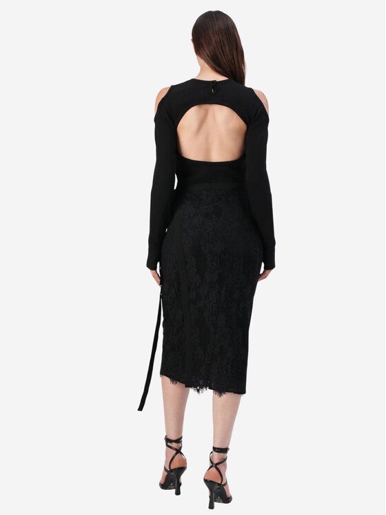 PINKO PINKO Gonna Galletta gonna pizzo Nero Regular Fit