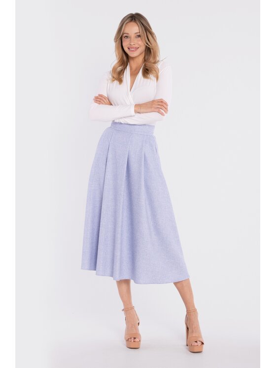 Stylove Stylove Gonna midi S430 Blu A-Line Fit