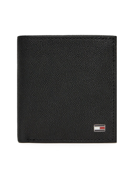 Portofel Mare pentru Bărbați Tommy Hilfiger Th Flag Trifold AM0AM13521 Negru